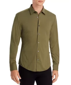 Best Pirce 😍 BOSS Robbie Regular Fit 👕 Shirt Open Green 🤩 -BOSS Sales Store unnamed file 58