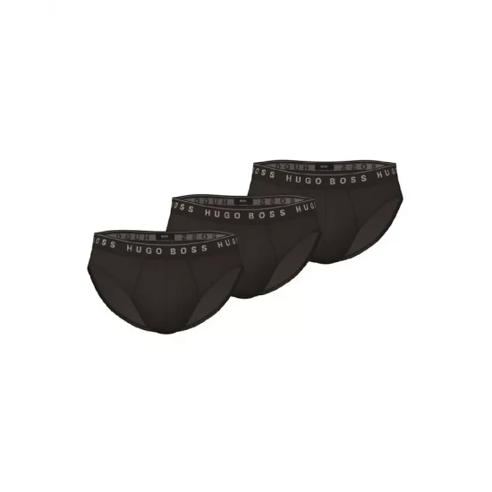Best Pirce ๐ BOSS Logo Briefs, Pack Of 3 Black โจ 3 Best Pirce ๐ BOSS Logo Briefs, Pack Of 3 Black โจ