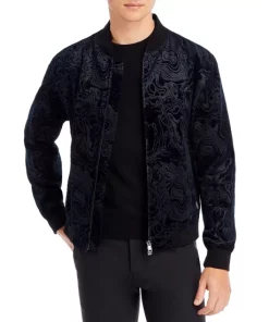 BOSS Sales Store 35 Cheapest 👍 BOSS C-Hanry Slim Fit Bomber Jacket Dark Blue 🌟