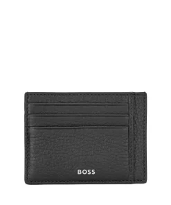 Coupon 😀 BOSS Hugo Boss Crosstown Leather Card Case Black 🎁