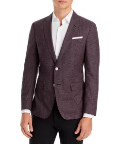 Discount ✨ BOSS Hutson Slim Fit Blazer Burgundy 💯