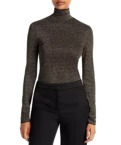 Buy 🌟 BOSS Metallic Knit Turtleneck Black ⭐