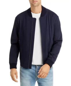 Discount ⌛ BOSS Performance Jersey Slim Fit Bomber Jacket" Navy ❤️