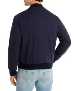 Discount ⌛ BOSS Performance Jersey Slim Fit Bomber Jacket" Navy ❤️ -BOSS Sales Store unnamed file 650