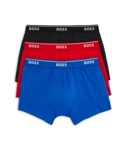 New 👍 BOSS Classic Cotton Trunks, Pack Of 3 Open Miscellaneous ⭐