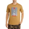 Brand new 🛒 HUGO Dunnie Cotton Embroidered Logo Graphic Tee Light Pastel/brown 👍 -BOSS Sales Store unnamed file 689