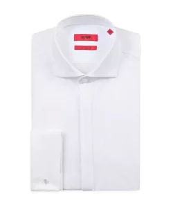 Budget 🎉 HUGO Katthew Slim Fit 👗 Dress 👚 Shirt White 😉