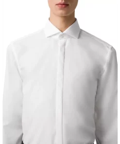 Budget 🎉 HUGO Katthew Slim Fit 👗 Dress 👚 Shirt White 😉 -BOSS Sales Store unnamed file 724