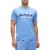 Cheapest ⌛ BOSS Logo Print Tee Bright Blue ✨