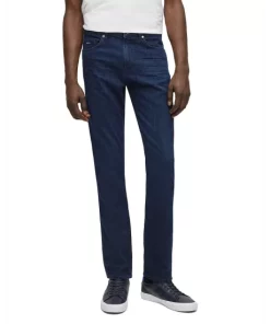 New 🔥 BOSS Deleware3 10219923 0 Slim Fit 👖 Jeans In Navy 🌟