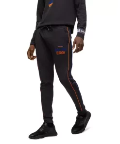 Best Sale 😍 BOSS New York Knicks SlamDunk2_4_NBA 1023 Cotton Blend Logo Print Regular Fit Joggers Black 🧨 -BOSS Sales Store unnamed file 819