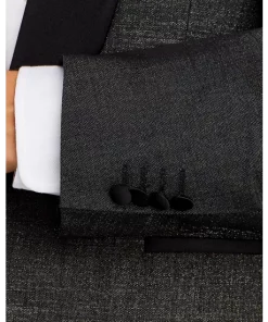 Deals 🎉 BOSS Jeckson Glitter Effect Regular Fit Dinner Jacket Dark Gray ❤️ -BOSS Sales Store unnamed file 824