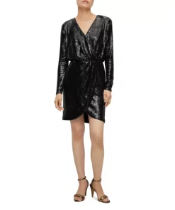 Best deal ❤️ BOSS Epalleta Sequined 👗 Dress Black 🤩