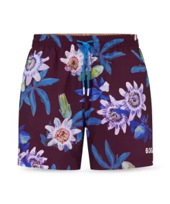 Top 10 😀 BOSS Piranha Tropical Swim Shorts Dark Purple 💯