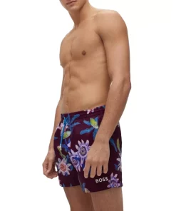Top 10 😀 BOSS Piranha Tropical Swim Shorts Dark Purple 💯 -BOSS Sales Store unnamed file 874
