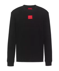 Discount 🔔 HUGO Dirago Logo Sweatshirt Black ✨ -BOSS Sales Store unnamed file 88