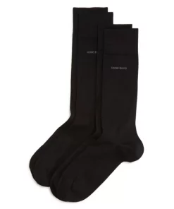 Budget 🛒 BOSS Solid 👗 Dress 🧦 Socks - Pack Of 2 Black 😍