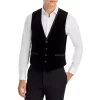 Flash Sale 🛒 HUGO Slim Fit Velvet Formal Vest Black 🎉 -BOSS Sales Store unnamed file 929