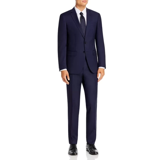 Hot Sale 🎉 BOSS Huge/Genius Solid Slim Fit Suit Navy 🎉 3 Hot Sale 🎉 BOSS Huge/Genius Solid Slim Fit Suit Navy 🎉