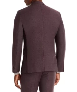 Deals 👏 HUGO Arti Micro Pattern Extra Slim Fit Suit Jacket Burgundy 🥰 -BOSS Sales Store unnamed file 97