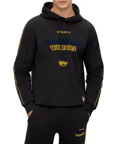 Brand new 🛒 BOSS Golden Warriors 🏀 Basketball Graphic Hoodie Black 🤩 -BOSS Sales Store unnamed file 983